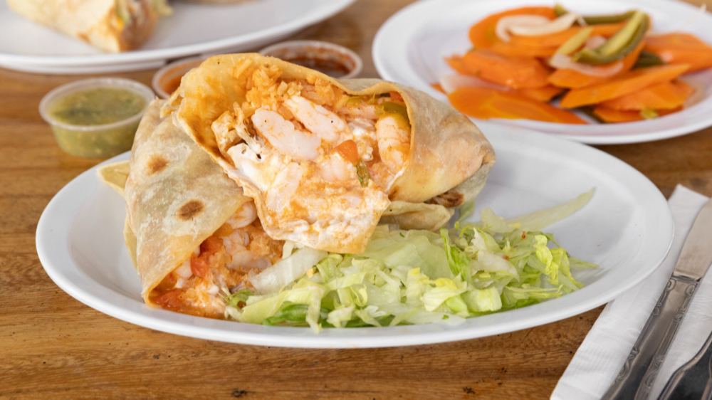 Shrimp Burrito at El Pueblo Mexican Food